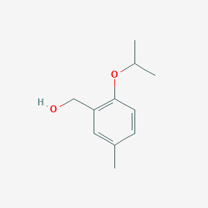 molecular formula C11H16O2 B3347386 (5-Methyl-2-propan-2-yloxyphenyl)methanol CAS No. 1343277-94-0