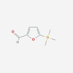 molecular formula C8H12O2Si B3347430 5-(TRIMETHYLSILYL)FURAN-2-CARBALDEHYDE CAS No. 13529-06-1