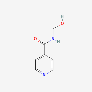 molecular formula C7H8N2O2 B3347444 Isonicotinamide, N-(hydroxymethyl)- CAS No. 13538-44-8