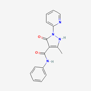 molecular formula C16H14N4O2 B3347446 DMT1 blocker 1 