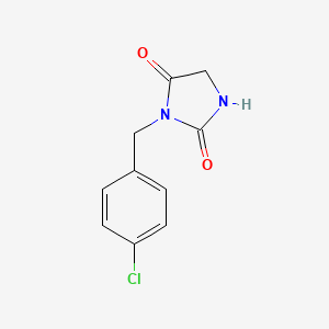 molecular formula C10H9ClN2O2 B3347470 3-(4-chlorobenzyl)imidazolidine-2,4-dione CAS No. 136197-77-8