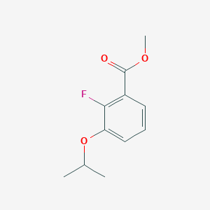 molecular formula C11H13FO3 B3347558 2-Fluoro-3-(1-methylethoxy)-benzoic acid methyl ester CAS No. 1394964-61-4