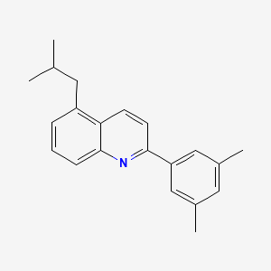 molecular formula C21H23N B3347616 2-(3,5-Dimethylphenyl)-5-isobutylquinoline CAS No. 1404491-67-3