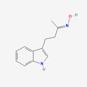 molecular formula C12H14N2O B3347636 4-(1H-Indol-3-YL)-2-butanone, oxime CAS No. 14105-23-8