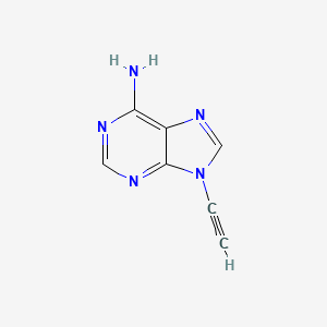 molecular formula C7H5N5 B3347653 9-Ethynyl-9H-purin-6-amine CAS No. 141299-24-3