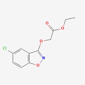 Acetic acid, [(5-chloro-1,2-benzisoxazol-3-yl)oxy]-, ethyl ester