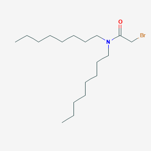 molecular formula C18H36BrNO B3347865 Bromoacetamide, N,N-dioctyl- CAS No. 145570-18-9