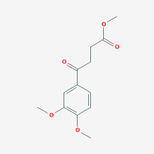 molecular formula C13H16O5 B3347867 Methyl 4-(3,4-dimethoxyphenyl)-4-oxobutanoate CAS No. 14563-40-7