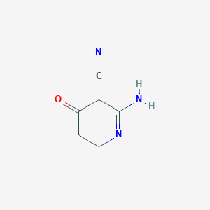 2-Amino-3,4,5,6-tetrahydro-4-oxo-3-pyridinecarbonitrile