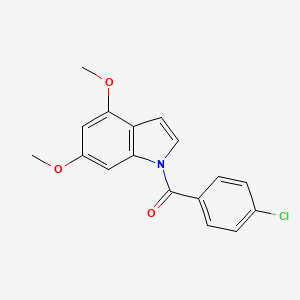 (4-Chlorophenyl)(4,6-dimethoxy-1H-indol-1-yl)methanone