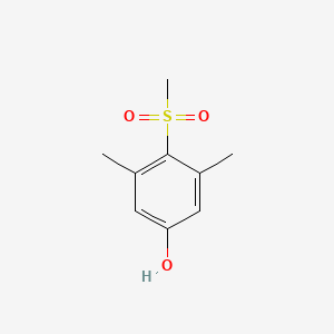 molecular formula C9H12O3S B3347932 Methiocarb-phenol-sulfone CAS No. 14763-62-3