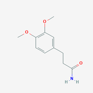 molecular formula C11H15NO3 B3347936 3-(3,4-Dimethoxyphenyl)propanamide CAS No. 14773-41-2