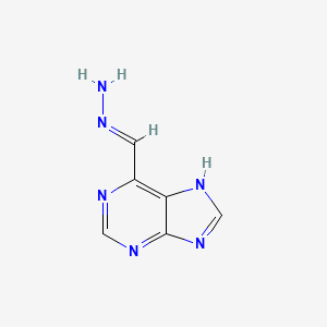6-[(E)-Hydrazinylidenemethyl]-7H-purine