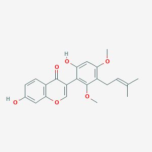 molecular formula C22H22O6 B033481 Licoricone CAS No. 51847-92-8