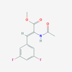 molecular formula C12H11F2NO3 B3348191 (Z)-methyl 2-acetamido-3-(3,5-difluorophenyl)acrylate CAS No. 158214-05-2