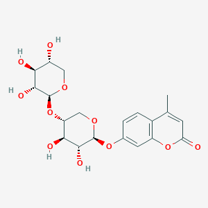 molecular formula C20H24O11 B3348211 4-Methylumbelliferyl b-D-xylobioside CAS No. 158962-91-5