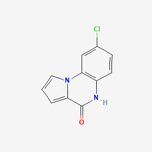 Pyrrolo[1,2-a]quinoxalin-4(5H)-one, 8-chloro-