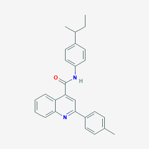molecular formula C27H26N2O B334827 N-[4-(butan-2-yl)phenyl]-2-(4-methylphenyl)quinoline-4-carboxamide 