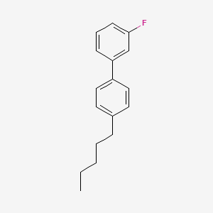 molecular formula C17H19F B3348279 1,1'-Biphenyl, 3-fluoro-4'-pentyl- CAS No. 163129-13-3