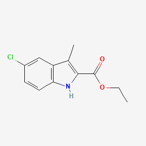 molecular formula C12H12ClNO2 B3348296 ethyl 5-chloro-3-methyl-1H-indole-2-carboxylate CAS No. 16382-20-0