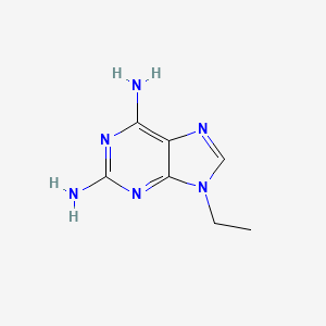 molecular formula C7H10N6 B3348322 9-Ethyl-9H-purine-2,6-diamine CAS No. 16417-68-8