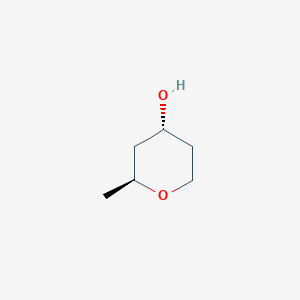 molecular formula C6H12O2 B3348346 (2S,4R)-2-Methyltetrahydro-2H-pyran-4-ol CAS No. 165876-16-4