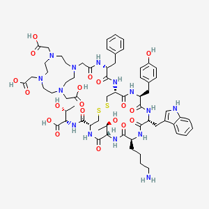 molecular formula C65H90N14O19S2 B3348540 Dotatate CAS No. 177943-88-3