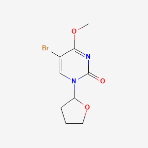 5-Bromo-4-methoxy-1-(tetrahydrofuran-2-yl)pyrimidin-2(1h)-one