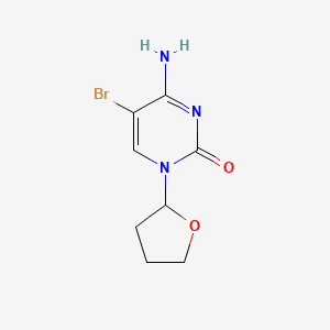4-Amino-5-bromo-1-(tetrahydrofuran-2-yl)pyrimidin-2(1h)-one