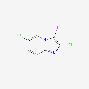 molecular formula C7H3Cl2IN2 B3348695 2,6-Dichloro-3-iodoimidazo[1,2-a]pyridine CAS No. 182759-07-5
