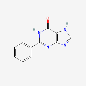 molecular formula C11H8N4O B3348749 2-Phenyl-1H-purin-6(7H)-one CAS No. 18503-16-7