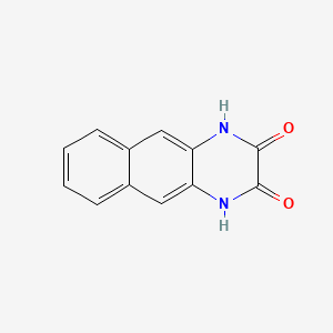 molecular formula C12H8N2O2 B3348793 1,4-Dihydrobenzo[g]quinoxaline-2,3-dione CAS No. 186666-52-4