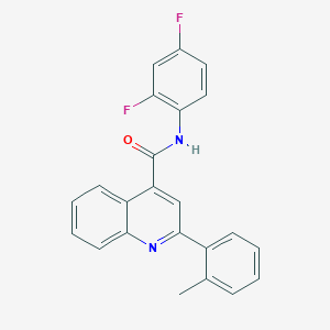 molecular formula C23H16F2N2O B334880 N-(2,4-difluorophenyl)-2-(2-methylphenyl)quinoline-4-carboxamide 