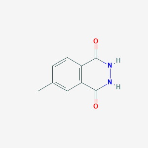 molecular formula C9H8N2O2 B3349065 6-methyl-2,3-dihydrophthalazine-1,4-dione CAS No. 20116-66-9