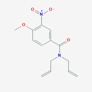 molecular formula C14H16N2O4 B334909 N,N-DIALLYL-4-METHOXY-3-NITROBENZAMIDE 