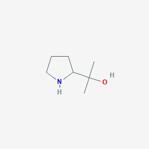 molecular formula C7H15NO B3349333 2-(Pyrrolidin-2-yl)propan-2-ol CAS No. 214626-52-5