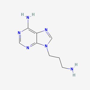 molecular formula C8H12N6 B3349385 9-(3-aminopropyl)-9H-purin-6-amine CAS No. 21708-31-6