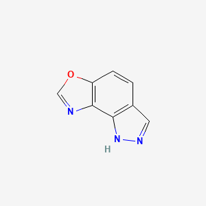 molecular formula C8H5N3O B3349392 1H-Pyrazolo[3,4-e]benzoxazole CAS No. 217526-14-2