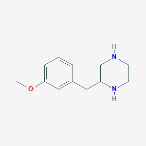 molecular formula C12H18N2O B3349412 2-[(3-Methoxyphenyl)methyl]piperazine CAS No. 218594-59-3