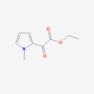 molecular formula C9H11NO3 B3349424 Ethyl 1-methyl-alpha-oxo-1H-pyrrole-2-acetate CAS No. 21898-45-3