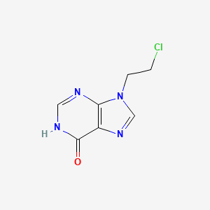 molecular formula C7H7ClN4O B3349522 9-(2-Chloroethyl)-1H-purin-6(9H)-one CAS No. 22247-83-2