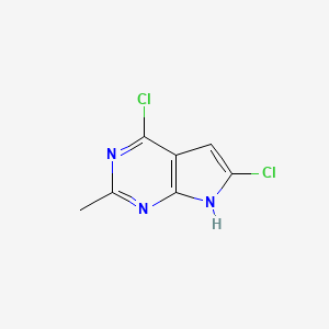 4,6-dichloro-2-methyl-7H-pyrrolo[2,3-d]pyrimidine