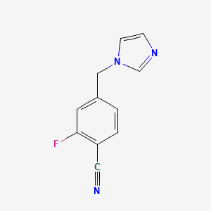 2-Fluoro-4-[(1H-imidazol-1-yl)methyl]benzonitrile