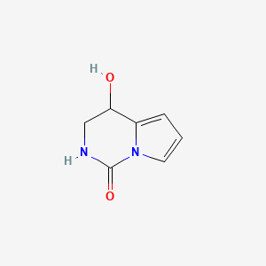 molecular formula C7H8N2O2 B3349554 4-Hydroxy-3,4-dihydropyrrolo[1,2-c]pyrimidin-1(2H)-one CAS No. 223432-95-9