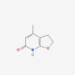 molecular formula C8H9NO2 B3349561 4-Methyl-3,7-dihydrofuro[2,3-b]pyridin-6(2h)-one CAS No. 22385-34-8