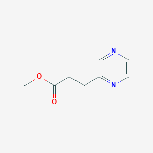 molecular formula C8H10N2O2 B3349589 Methyl 3-(pyrazin-2-yl)propanoate CAS No. 224778-20-5