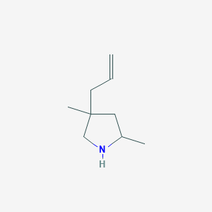 Pyrrolidine, 2,4-dimethyl-4-(2-propenyl)-