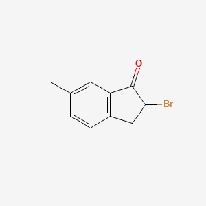 molecular formula C10H9BrO B3349634 2-Bromo-6-methyl-1-indanone CAS No. 22836-94-8