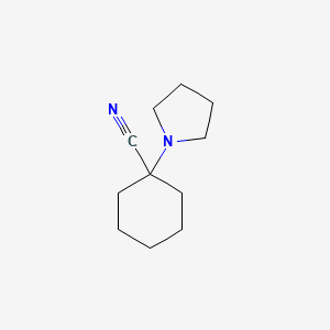 Cyclohexanecarbonitrile, 1-(1-pyrrolidinyl)-