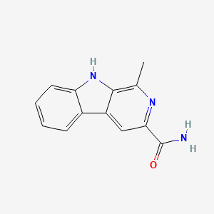 9H-Pyrido(3,4-b)indole, 3-carbamoyl-1-methyl-
